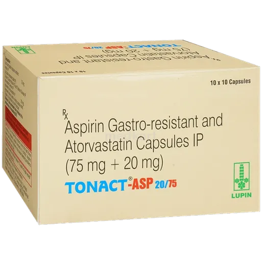 tonact asp 20/75 capsule 10's